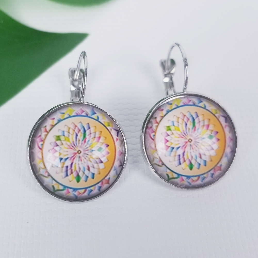 Round Drop Earrings